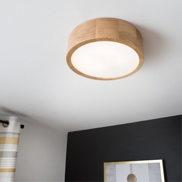 Потолен лампион OAK 1xE27/60W/230V дъб Ø 27,5 см