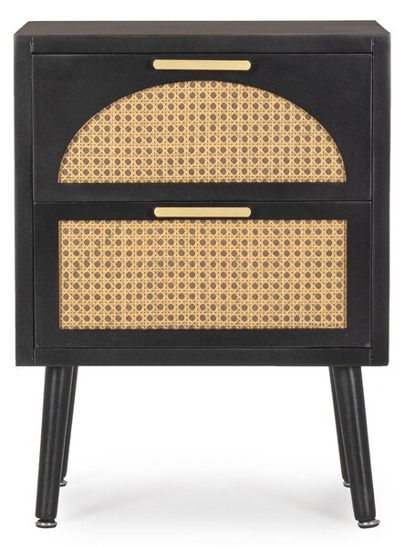 Черно/в естествен цвят шкафче 45x60x30 cm Josine – Yes Everyday