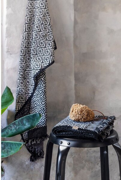 Черно-бял памучни кърпи в комплект 2 бр. 35x60 cm Morocco – Mette Ditmer Denmark