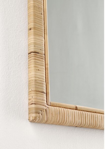 Стенно огледало ратаново 50x70 cm Hakima – Bizzotto
