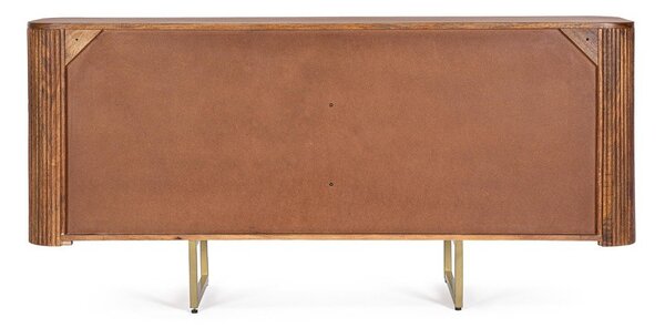 Скрин от масивно манго в златист цвят/в естествен цвят 160x75x40 cm Vilas – Bizzotto