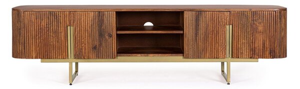 Маса за телевизор от масивно манго в естествен цвят 180x45x40 cm Vilas – Bizzotto