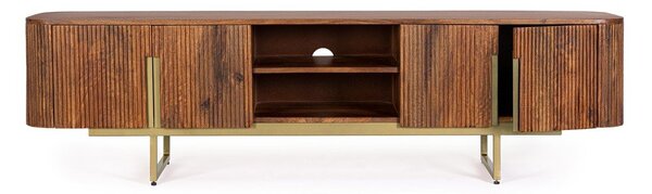 Маса за телевизор от масивно манго в естествен цвят 180x45x40 cm Vilas – Bizzotto