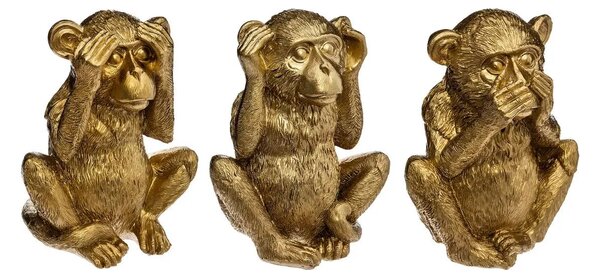 Декоративна фигура atmosphera Sama Wisdom, Смола, 17 cm, 3 бр