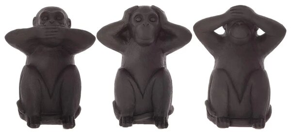 Декоративна фигура atmosphera Wisdom, Смола, 23 cm, 3 бр
