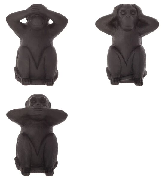 Декоративна фигура atmosphera Wisdom, Смола, 23 cm, 3 бр