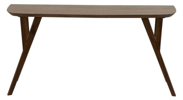 Конзолна маса от масивна акация в тъмно естествен цвят 44x160 cm Quenza – Light & Living