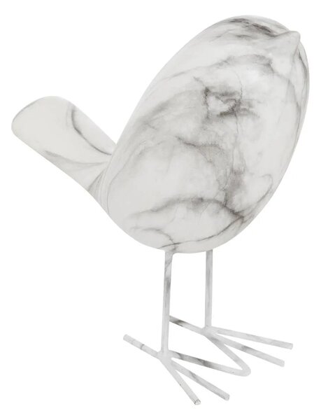 Декоративна фигура atmosphera Olen, Керамика, Бял, 19 cm