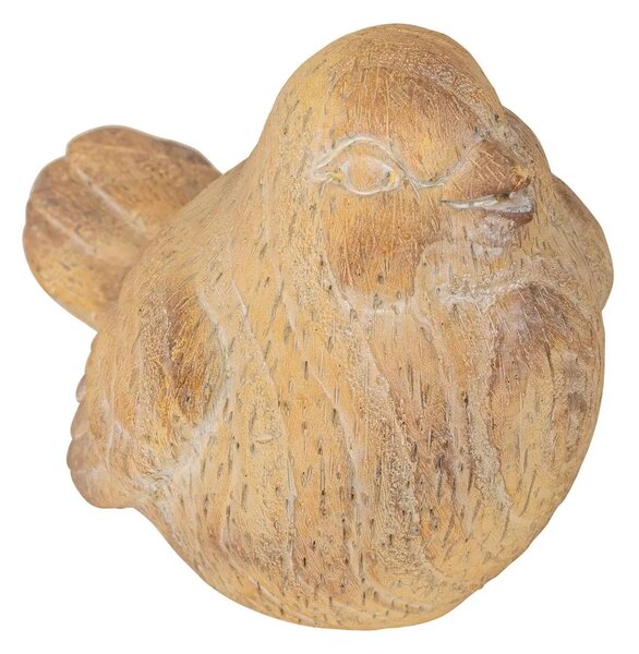 Декоративна фигура atmosphera Birdy, Смола, Бежов, 14 cm