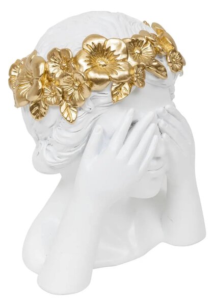 Декоративна фигура atmosphera Wild Romance, Смола, Бял, 22 cm