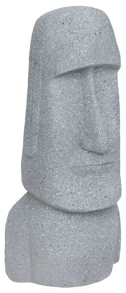 Декоративна статуя atmosphera Moai, Магнезий, Сив, 82 cm