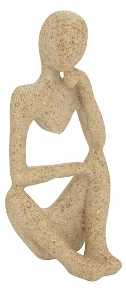 Декоративна фигура atmosphera Aby, Смола, Бежов, 12 cm, 3 бр