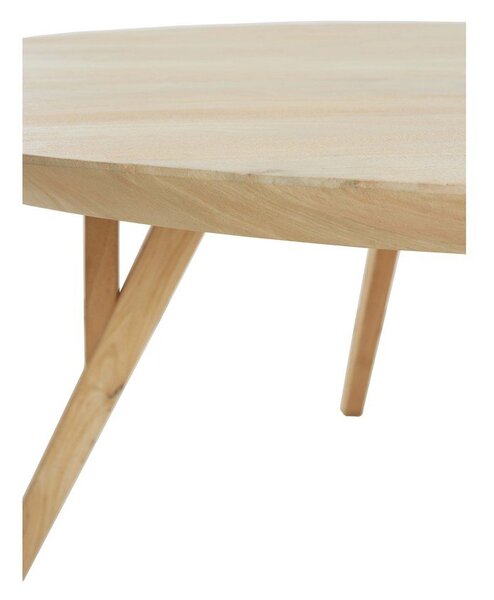 Кръгла трапезна маса от масивно манго ø 120 cm Quenza – Light & Living