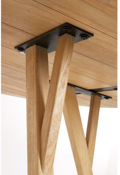 Кръгла трапезна маса от масивно манго ø 120 cm Quenza – Light & Living