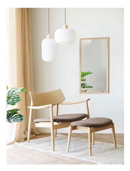 Кафяв фотьойл с табуретка Olvera – House Nordic