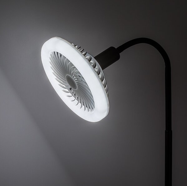 Rabalux 74031 - LED подова лампа с вентилатор 1xE27/16W/230V