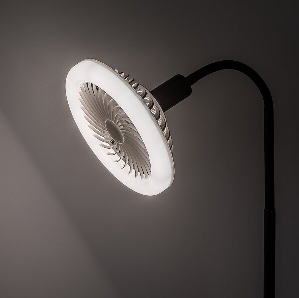 Rabalux 74031 - LED подова лампа с вентилатор 1xE27/16W/230V