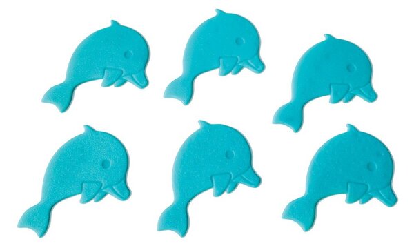 Детска противоплъзгаща подложка за вана 12x8 cm Dauphins – Spirella