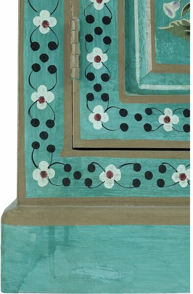 Зелено шкафче от масивно манго 87x152x38 cm Prem – Støraa