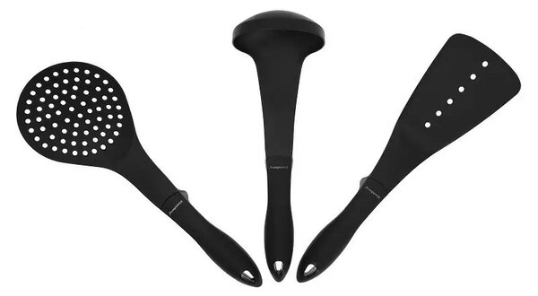 Комплект тенджери и тигани Klausberg KB 7322, 15 части, Термодъно, Отвор за изливане, Индукция, Черен