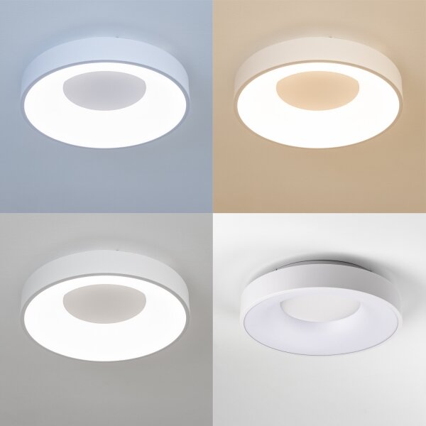 Brilagi - Димируем LED плафон FALCON II LED/67W/230V Ø 40 см бял + дистанционно управление