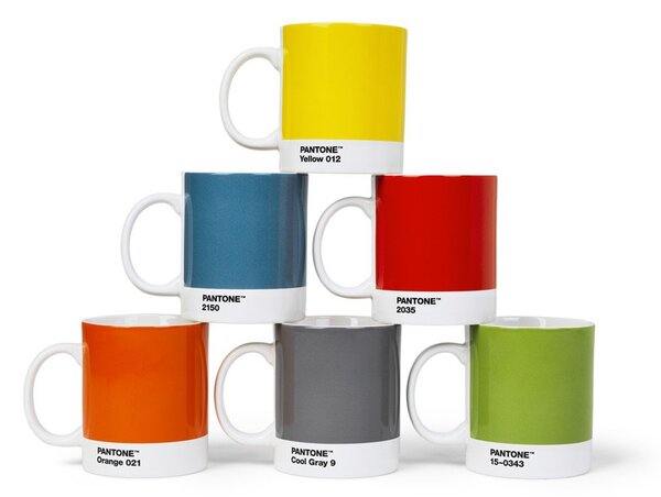 Светложълта керамична чаша 375 ml Light Yellow 600 – Pantone