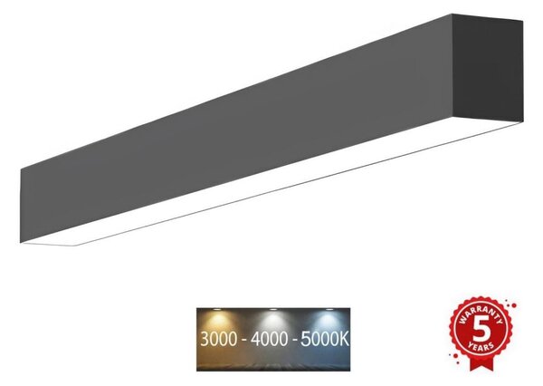 Sinclair LSM 24-40CCT - LED Плафониера LSM LED/40W/230V 120 см черен