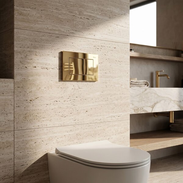 Бутон за тоалетна Rea J K011A-Q и Slim 024N Gold