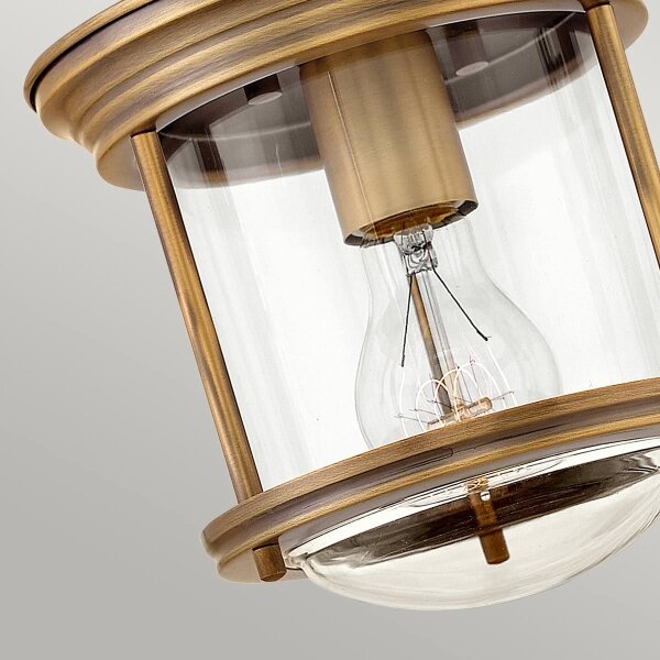 Quintiesse QN-HADRIAN-MINI-F-BR-CLEAR -Външно осветително тяло HADRIAN 1xE27/60W/230V IP44
