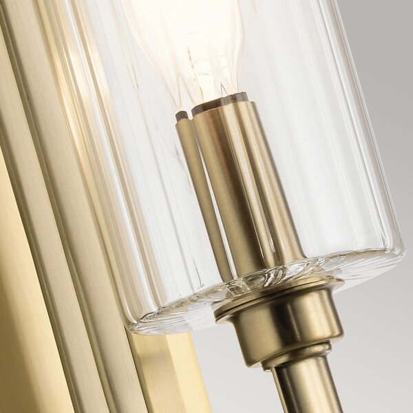 Quintiesse QN-KIMROSE1-BNB - Стенно осветително тяло KIMROSE 1xE14/40W/230V златно