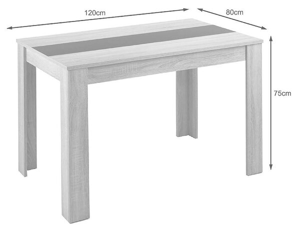 Трапезна маса Niklas - 138 x 80 x 74 cm, различни цветове
