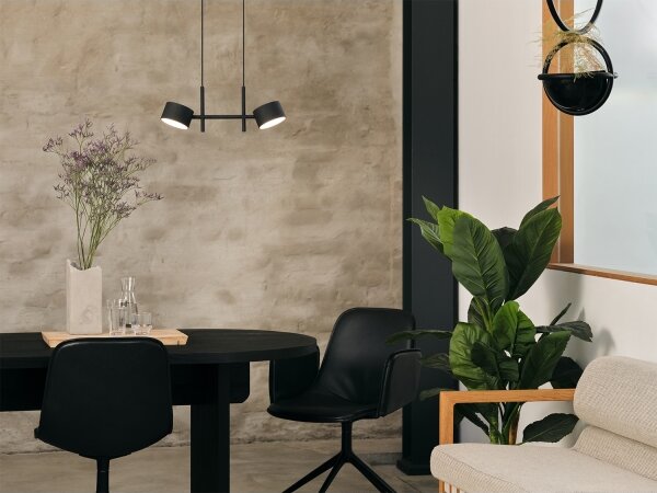 Osram - LED димируем полилей на кабел DECOR KYOTO 2xLED/10W/230V черен