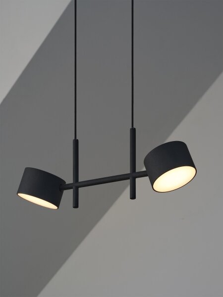 Osram - LED димируем полилей на кабел DECOR KYOTO 2xLED/10W/230V черен