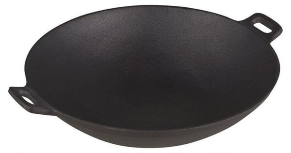Чугунен уок тиган Kinghoff KH 1109, 31 см, Индукция, Черен