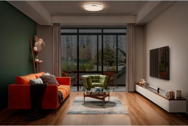 Osram - LED плафон ORBIS HELMAN LED/16W/230V Ø 29,5 cm сребрист