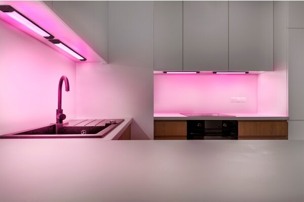 Osram - LED RGBW димируемо осветително тяло за под шкаф със сензор LINEAR EDGE LED/8W/230V черно+ДУ