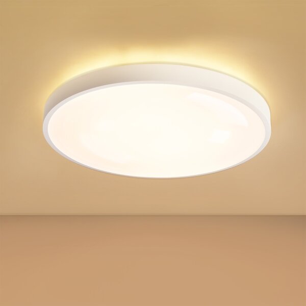 Brilagi - димируемо LED осветително тяло GLASS POOL DOUBLE LED/60W/230V 50 см, бяло + дистанционно управление