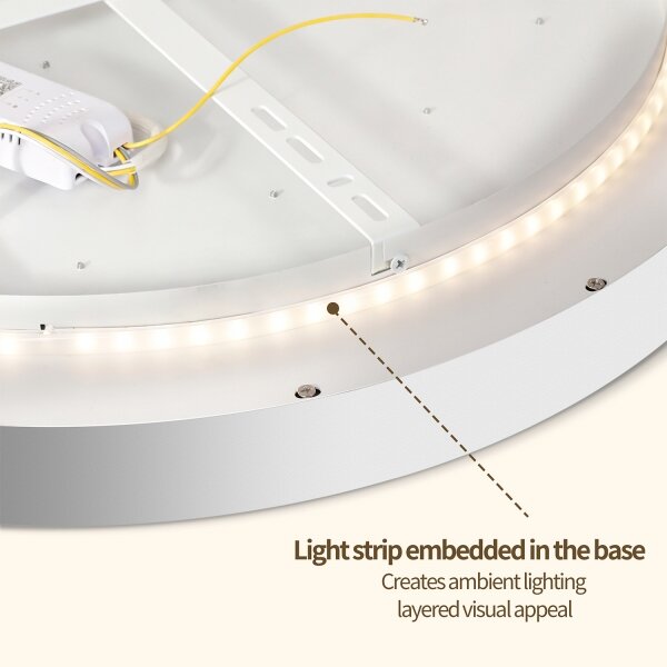 Brilagi - димируемо LED осветително тяло GLASS POOL DOUBLE LED/60W/230V 50 см, бяло + дистанционно управление