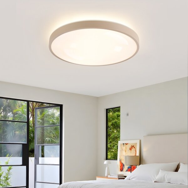 Brilagi - димируемо LED осветително тяло GLASS POOL DOUBLE LED/60W/230V 50 cm бежово + дистанционно управление