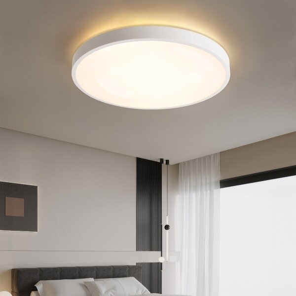 Brilagi - Димируемо LED осветително тяло GLASS POOL DOUBLE LED/80W/230V 60 см бяло + дистанционно управление