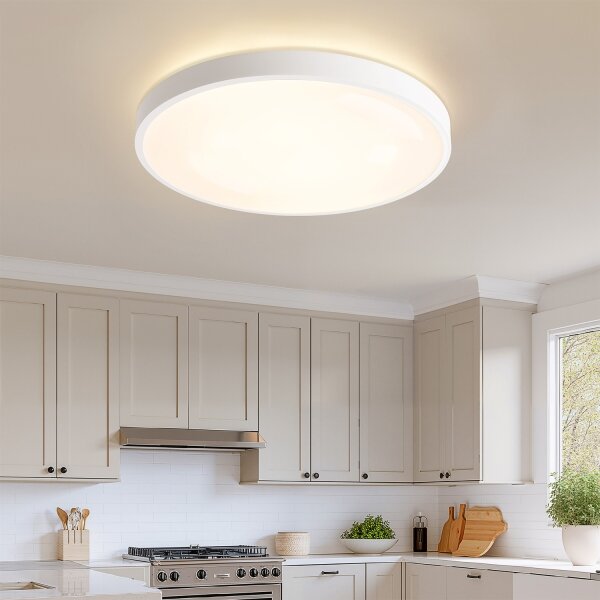Brilagi - Димируемо LED осветително тяло GLASS POOL DOUBLE LED/80W/230V 60 см бяло + дистанционно управление