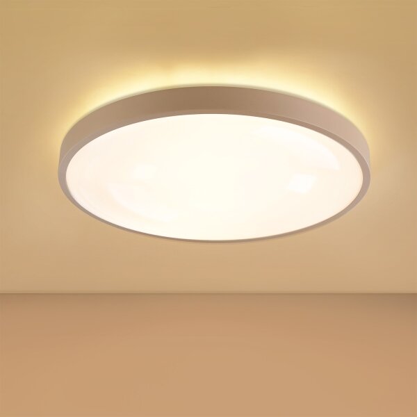 Brilagi - димируемо LED осветително тяло GLASS POOL DOUBLE LED/60W/230V 50 cm бежово + дистанционно управление