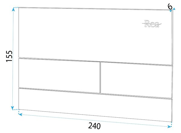 Бутон за тоалетна K011A-Q и Slim024N Rea T Titan