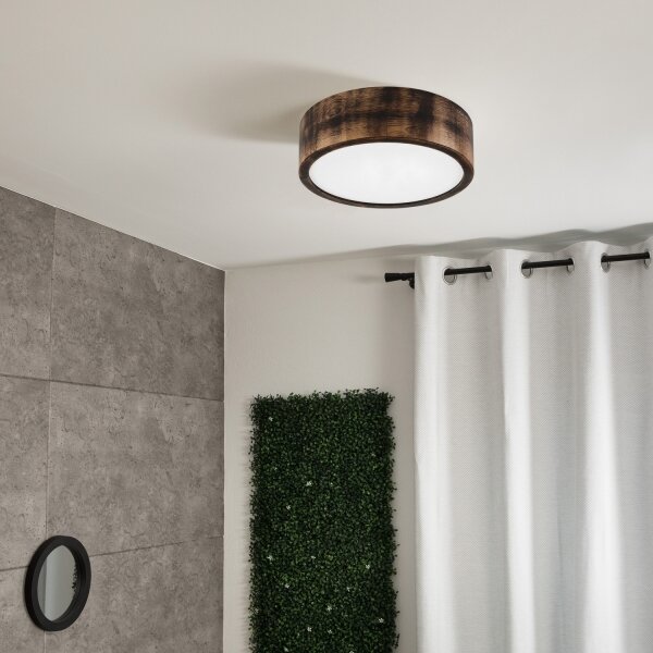 Brilagi - LED таванно осветително тяло CARVALHO SMOKEY LED/20W/230V, дъб, Ø 27,5 см