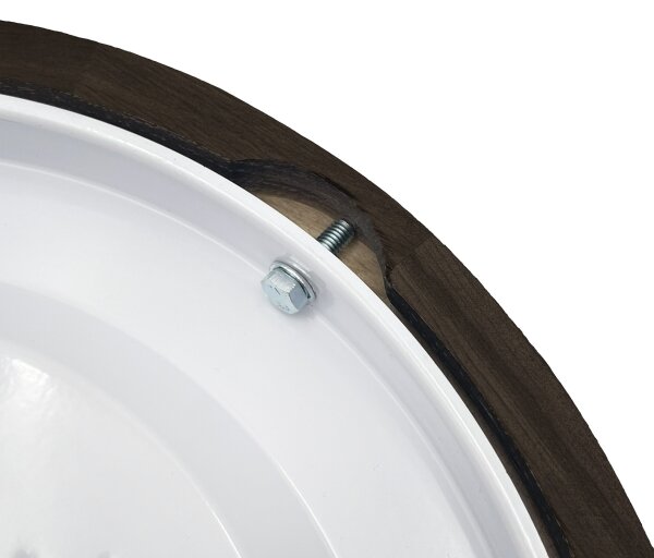 Brilagi - LED таванно осветително тяло CARVALHO SMOKEY LED/20W/230V, дъб, Ø 27,5 см