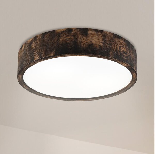Brilagi - LED таванно осветително тяло CARVALHO SMOKEY LED/36W/230V, цвят дъб, диаметър 37,5 см