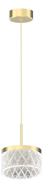 LED Пендел ELEGANCE LED/9W/230V Ø 15 см златист