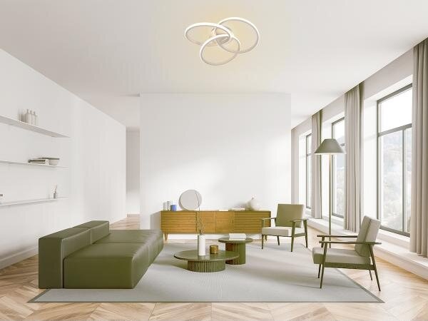 LED Димируем плафон LED/70W/230V 3000-6500K бял + дистанционно управление