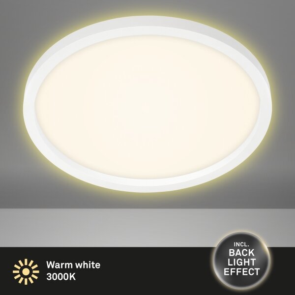 Briloner 7363-016 - LED Лампа CADRE LED/22W/230V Ø 42,5 cм бяла
