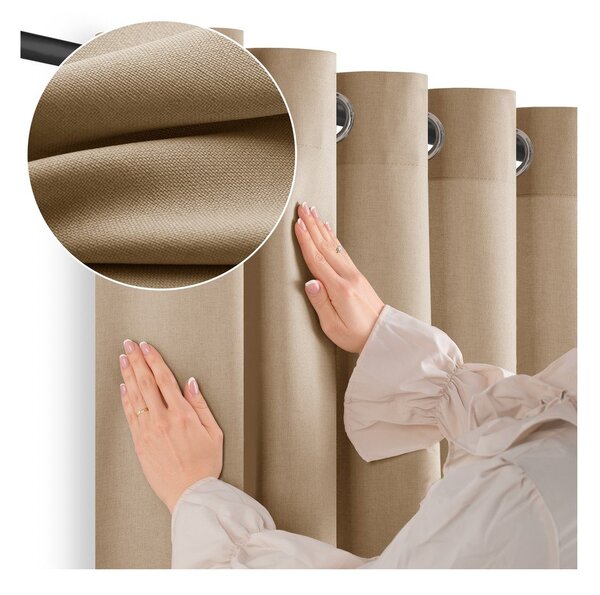 Бежово dimout перде 200x250 cm Calisto – Filumi